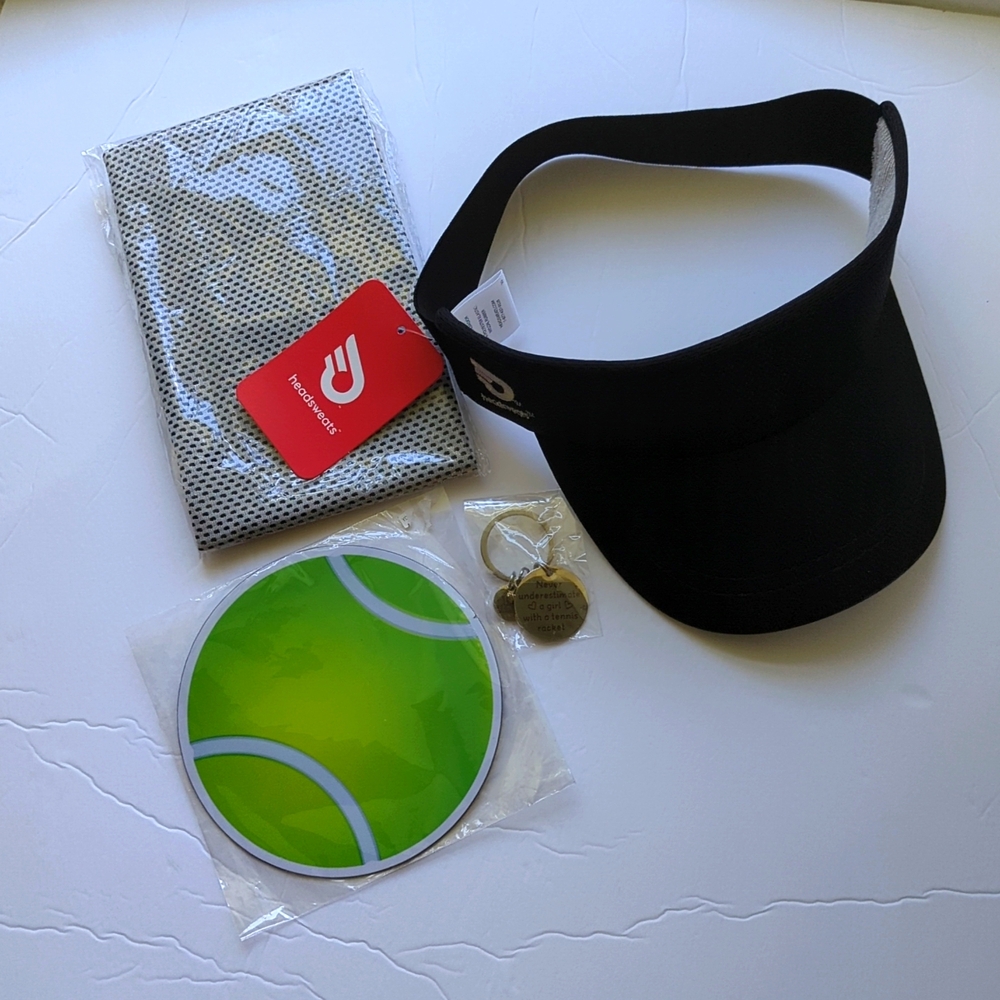NWT Headsweats visor supervisor in black and tennis pickleball accessori…